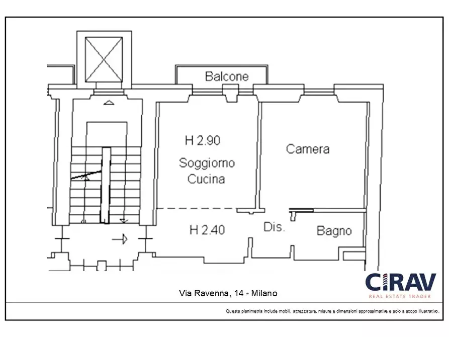 Immagine 24 di Casa trifamiliare in affitto  in Via Ravenna, 14 a Milano