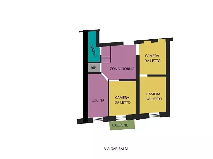 Immagine 3 di Casa trifamiliare in vendita  in Via Giuseppe Garibaldi, 6 a Ventimiglia