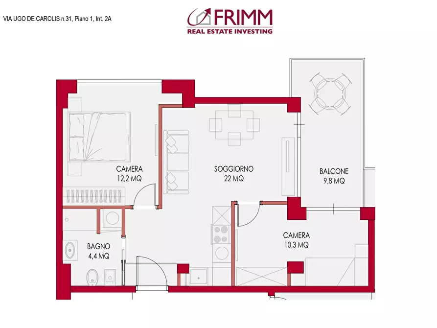 Immagine 1 di Casa trifamiliare in vendita  in Via Ugo de Carolis a Roma