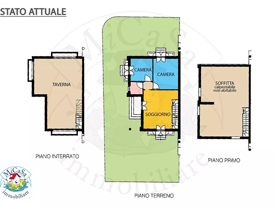 Immagine 3 di Villetta a schiera in vendita  a Pisa