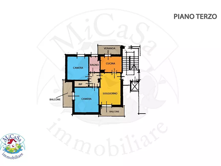 Immagine 6 di Appartamento in vendita  a Pisa