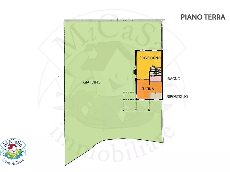 Immagine 4 di Casa semindipendente in vendita  a Calci