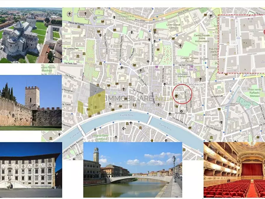 Immagine 3 di Appartamento in vendita  a Pisa