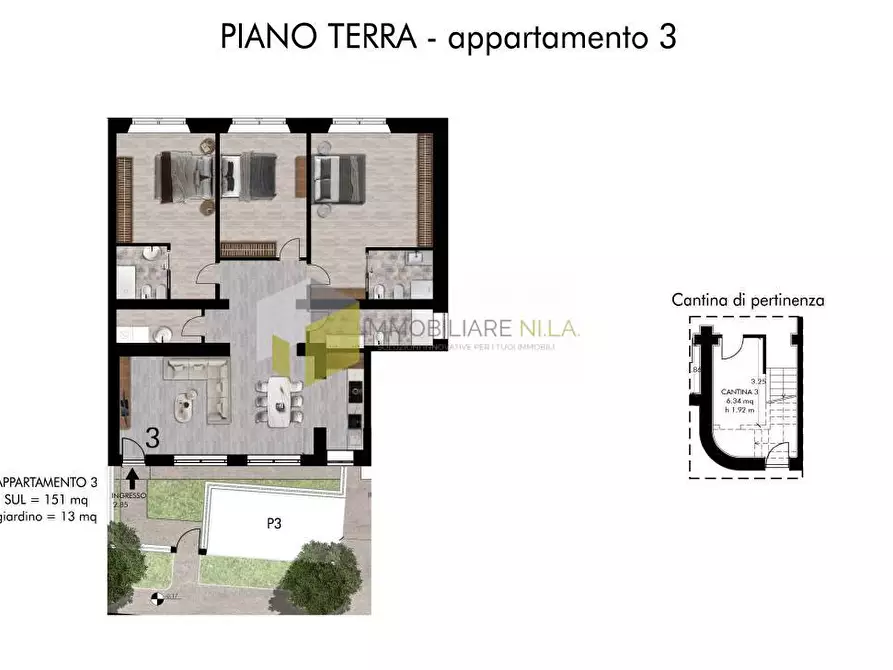 Immagine 7 di Appartamento in vendita  a Pisa