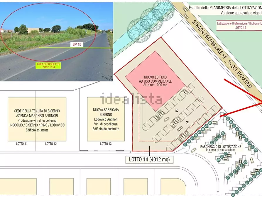 Immagine 2 di Terreno industriale in vendita  a Bibbona