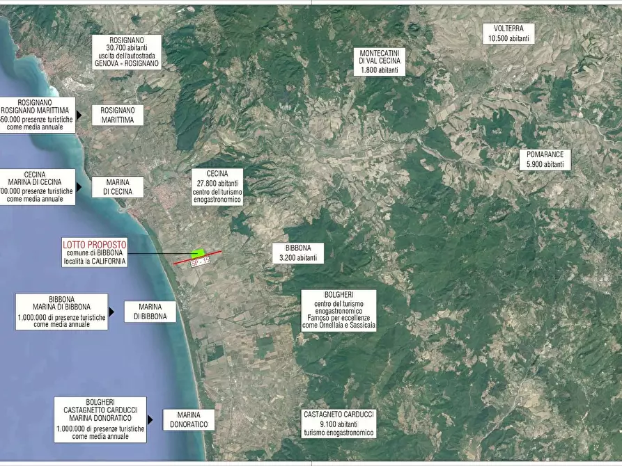 Immagine 4 di Terreno industriale in vendita  a Bibbona