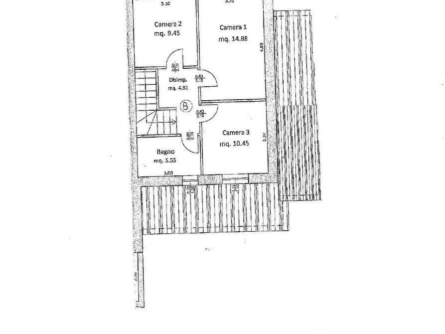 Immagine 3 di Casa bifamiliare in vendita  a Pontedera
