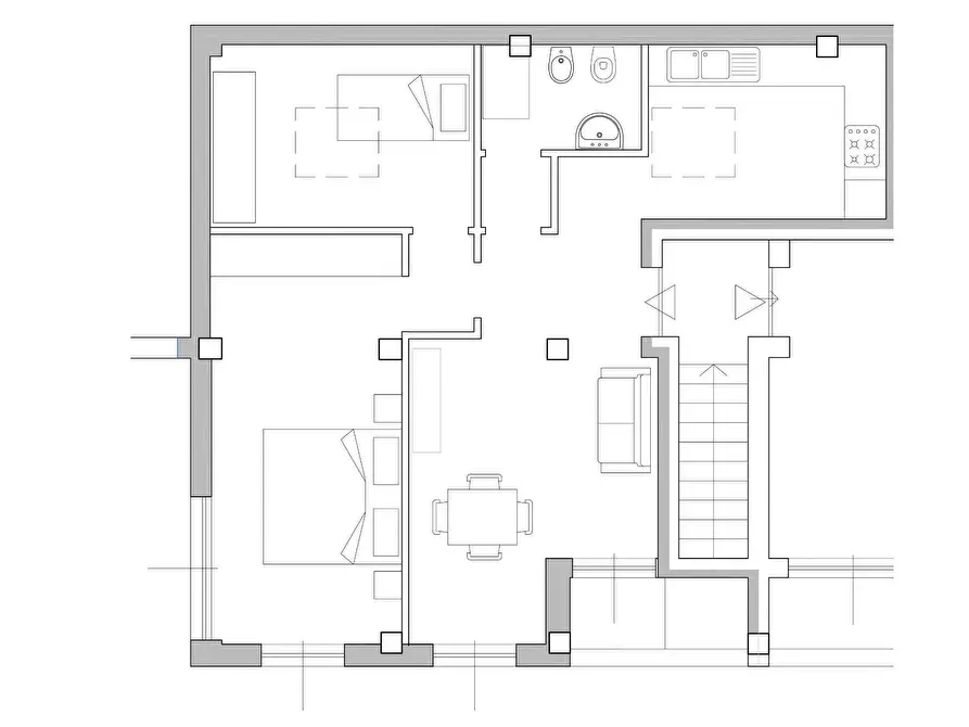 Immagine 6 di Appartamento in vendita  a Colle Di Val D'elsa