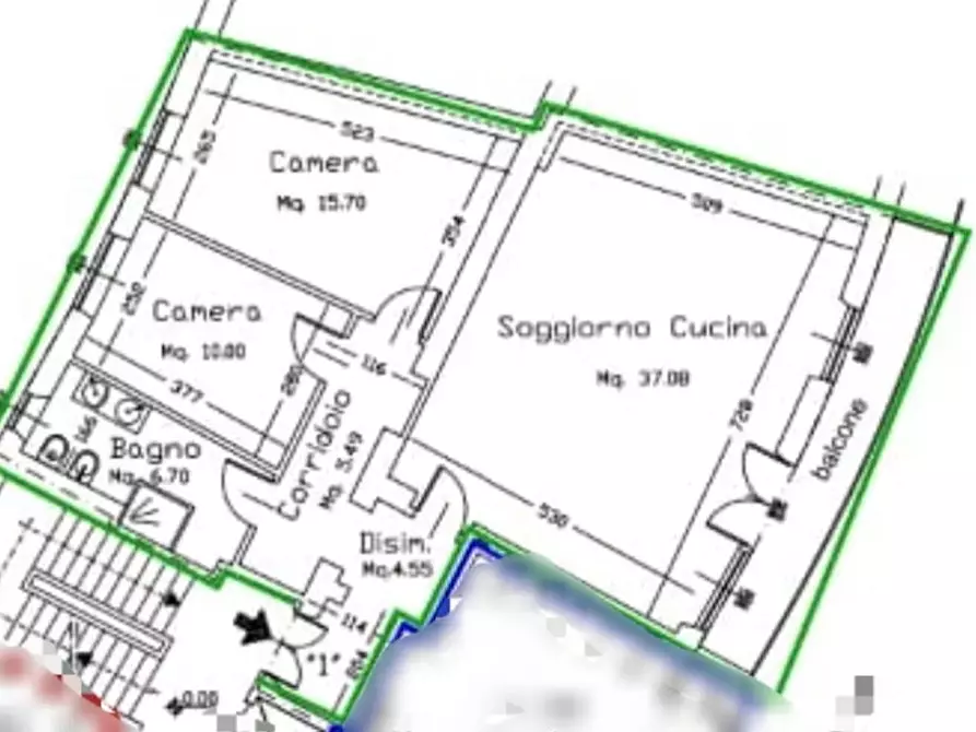 Immagine 6 di Appartamento in vendita  a Carrara