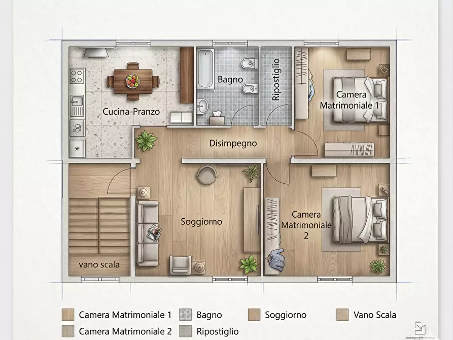 Immagine 3 di Appartamento in vendita  a Vinci