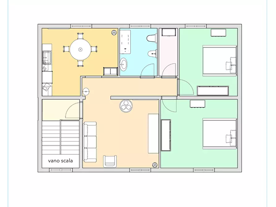 Immagine 2 di Appartamento in vendita  a Vinci