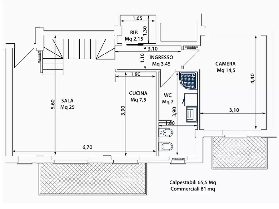 Immagine 30 di Appartamento in vendita  a Massa