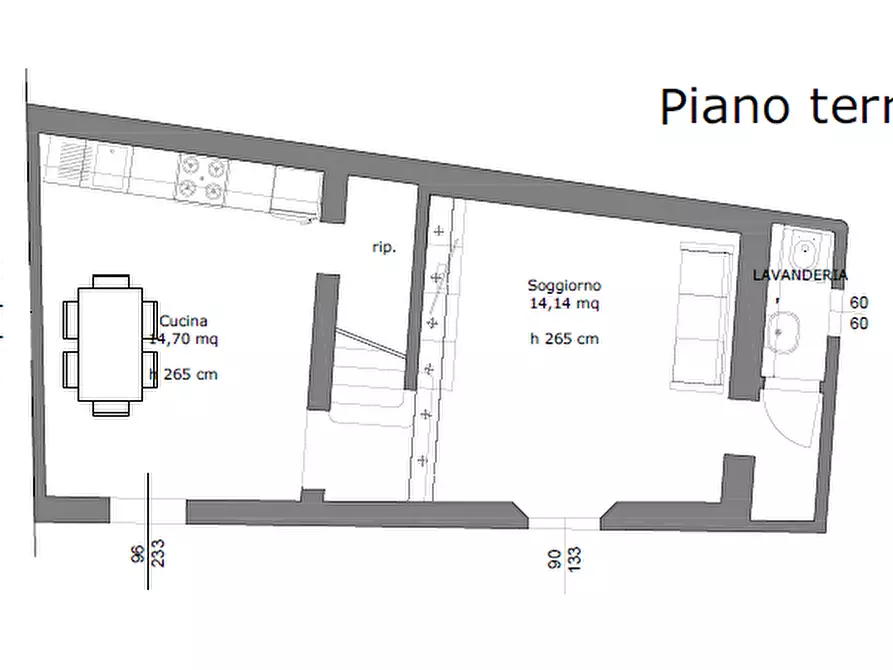 Immagine 2 di Terratetto in vendita  a San Giuliano Terme