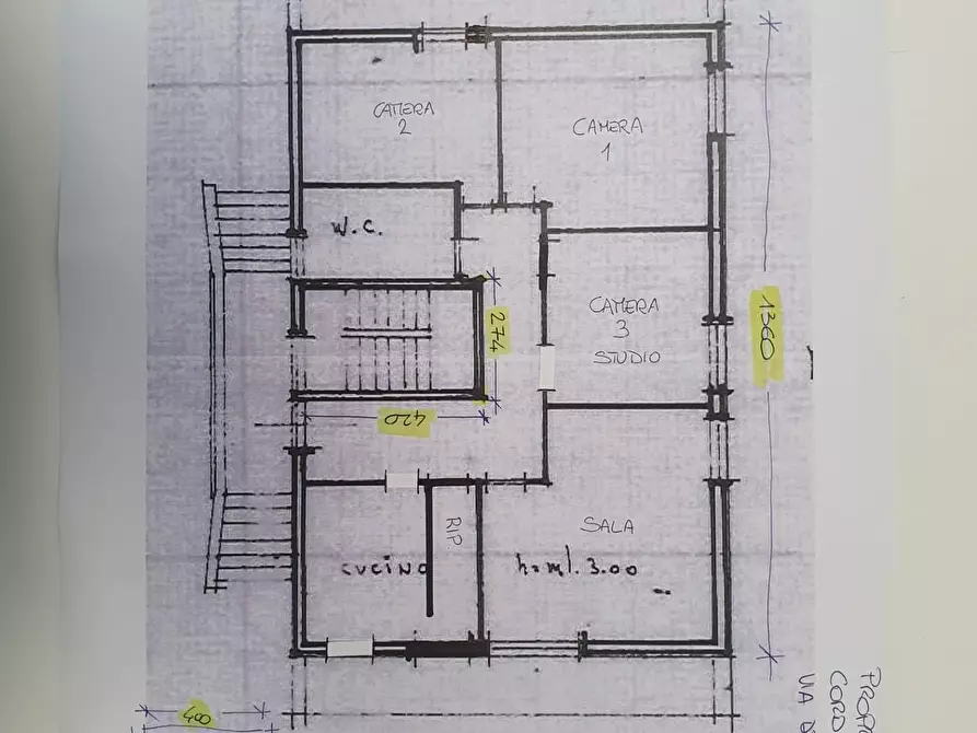 Immagine 13 di Porzione di casa in vendita  a Carrara