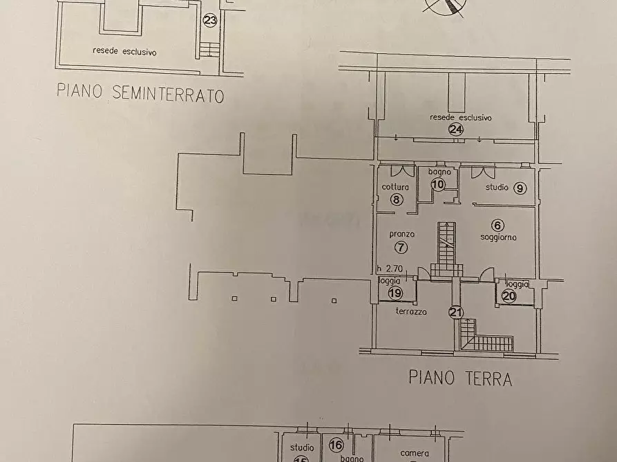 Immagine 38 di Porzione di casa in vendita  a Monteriggioni