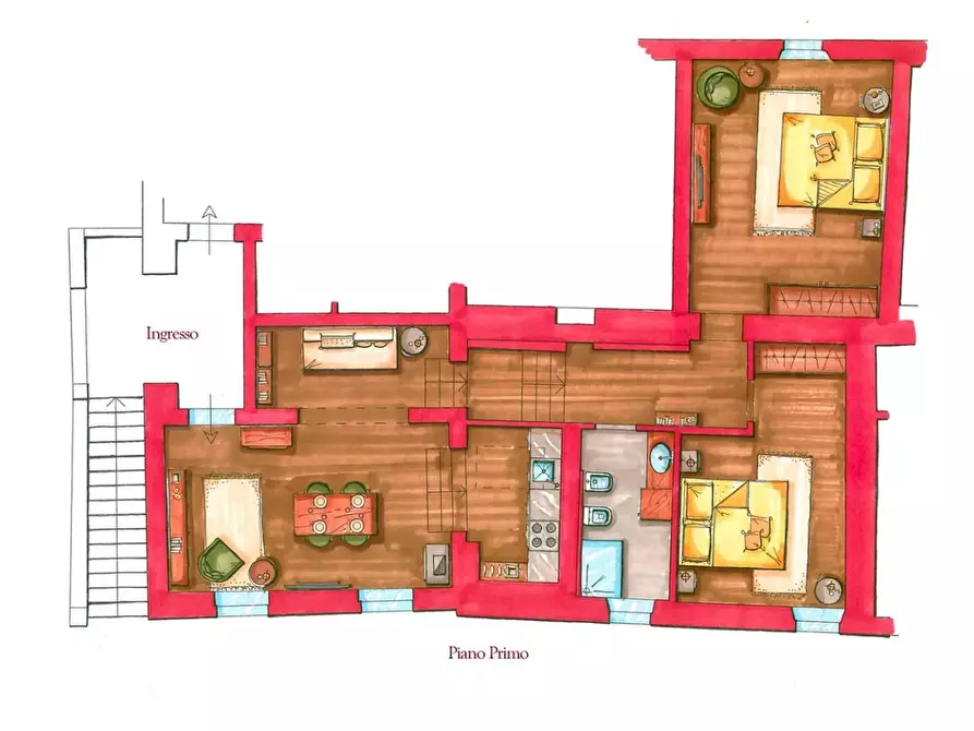 Immagine 18 di Appartamento in vendita  a San Gimignano