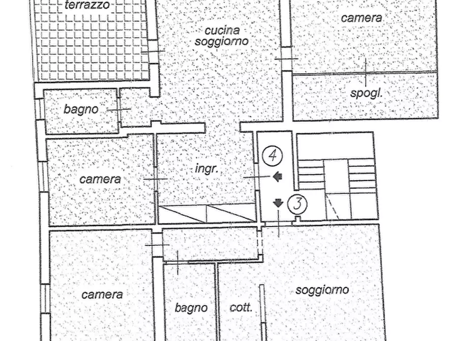 Immagine 3 di Palazzo in vendita  a Cascina