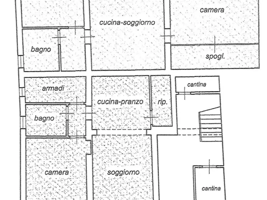 Immagine 2 di Palazzo in vendita  a Cascina