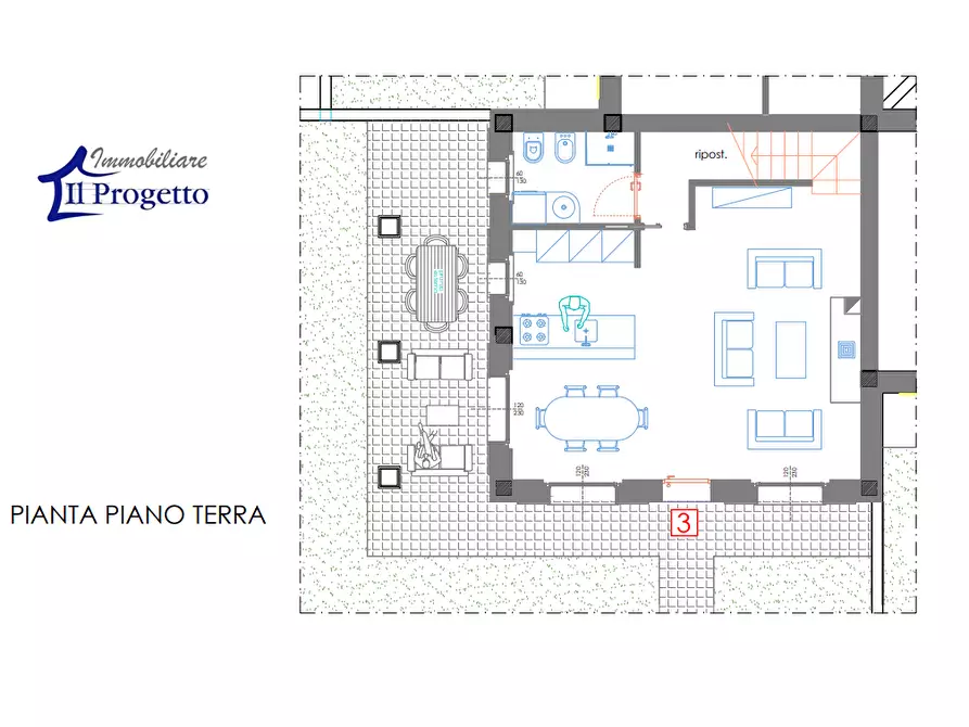 Immagine 5 di Casa semindipendente in vendita  a Castelnuovo Magra