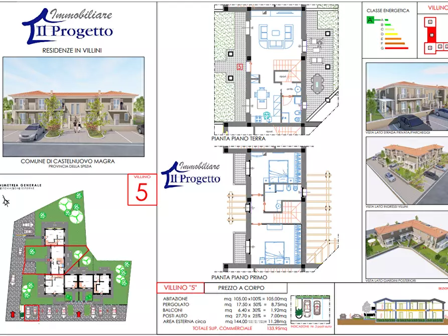 Immagine 2 di Casa semindipendente in vendita  a Castelnuovo Magra