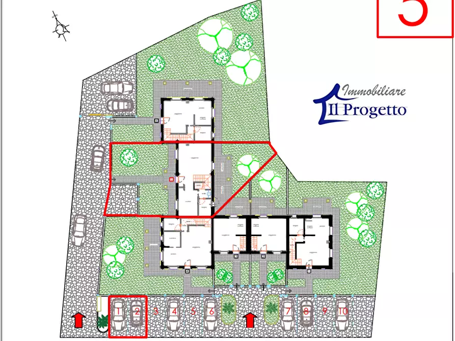 Immagine 4 di Casa semindipendente in vendita  a Castelnuovo Magra