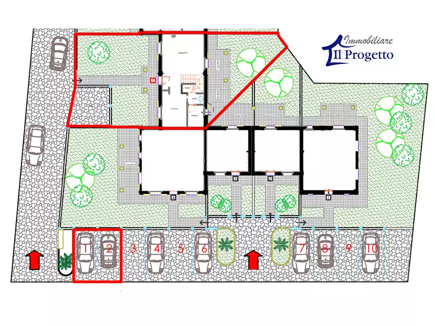 Immagine 3 di Casa semindipendente in vendita  a Castelnuovo Magra