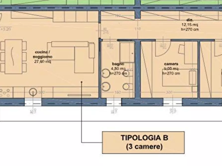 Immagine 3 di Appartamento in vendita  a Pontedera