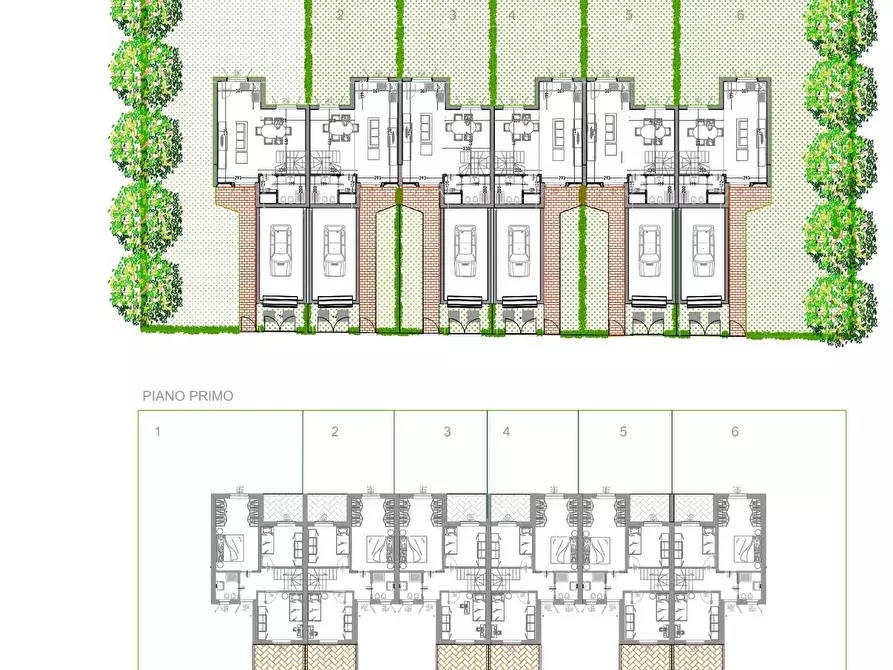 Immagine 2 di Villetta a schiera in vendita  a Livorno