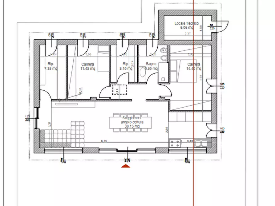 Immagine 5 di Villa in vendita  a Pontedera