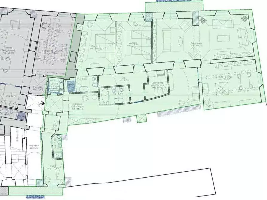 Immagine 15 di Appartamento in vendita  a Pisa