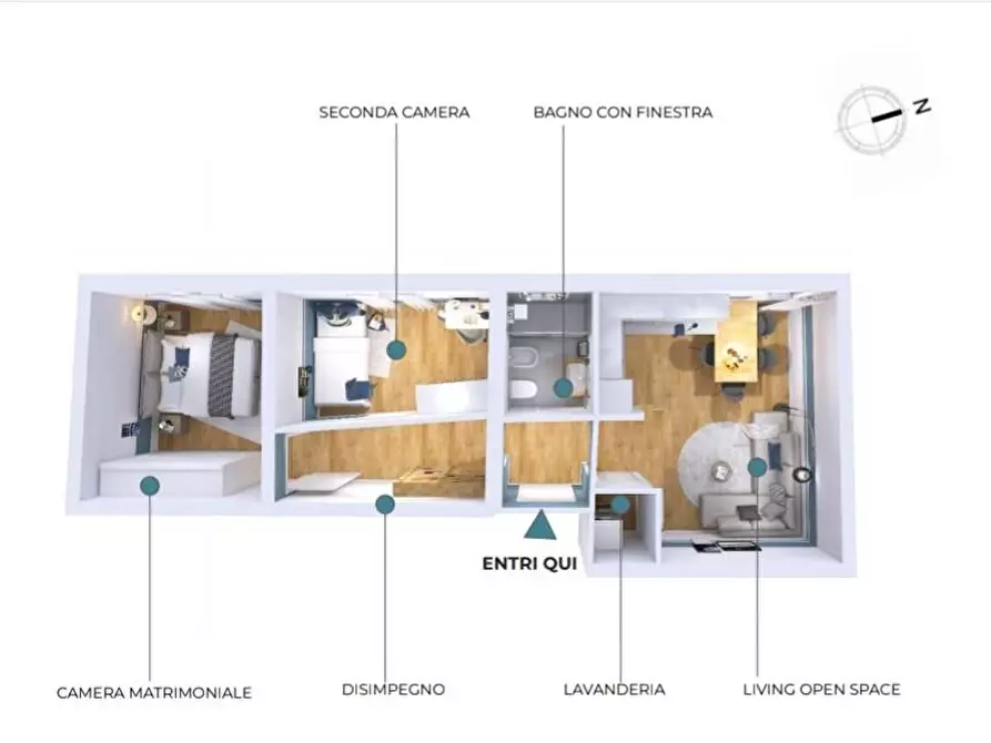 Immagine 12 di Appartamento in vendita  a Cascina
