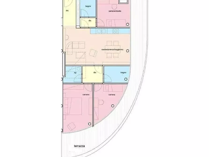 Immagine 1 di Appartamento in vendita  a Pisa