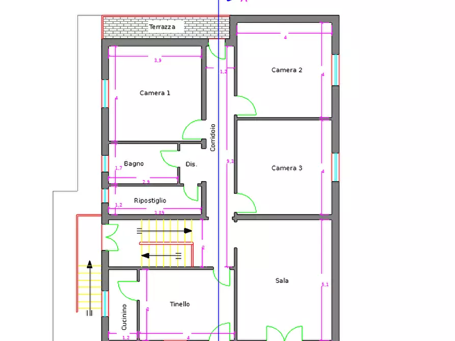 Immagine 2 di Casa indipendente in vendita  a Carrara