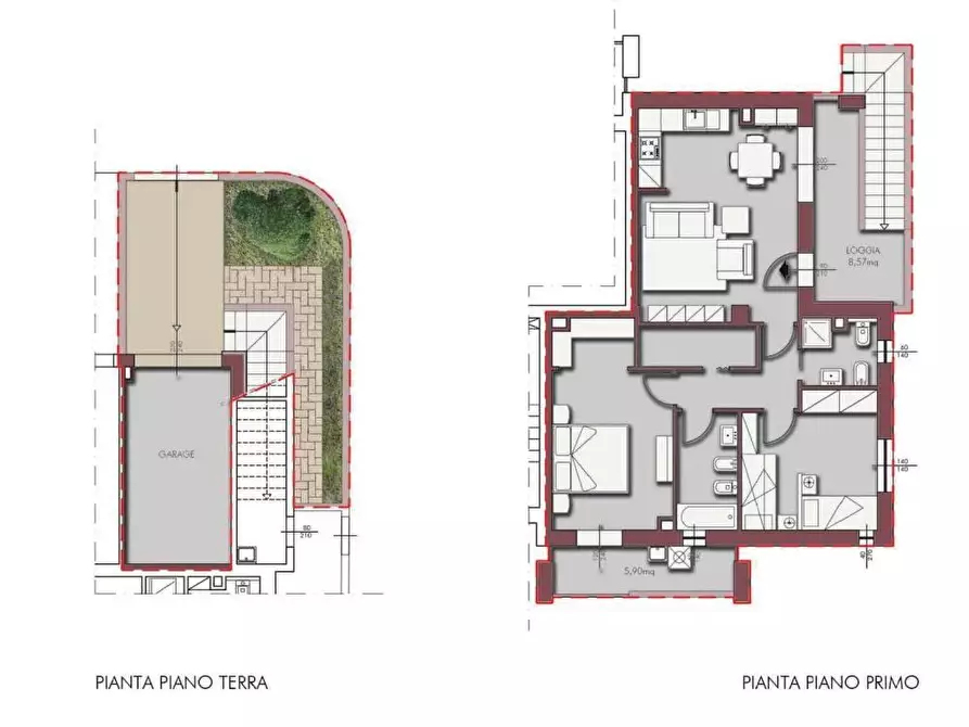 Immagine 2 di Appartamento in vendita  a Pontedera