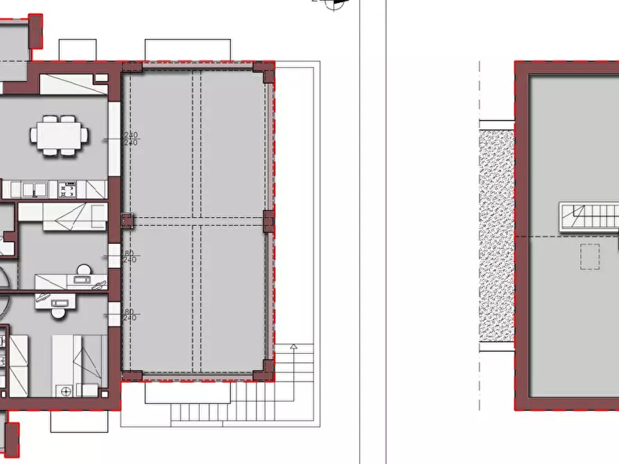 Immagine 2 di Mansarda in vendita  a Pontedera