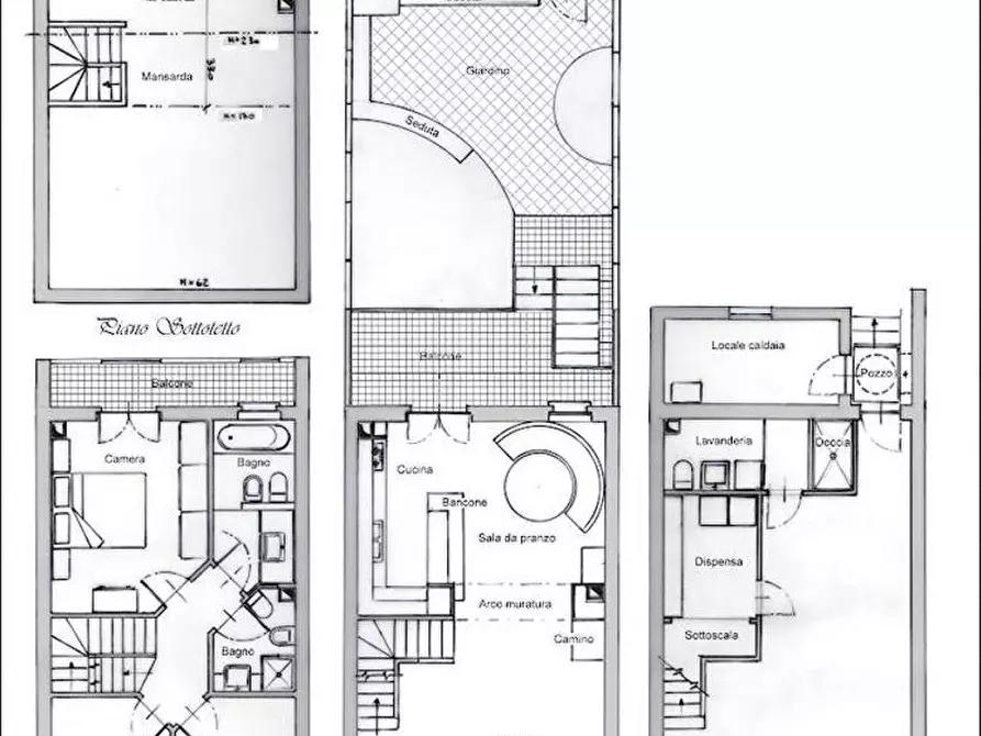 Immagine 3 di Villetta a schiera in vendita  a Ortonovo