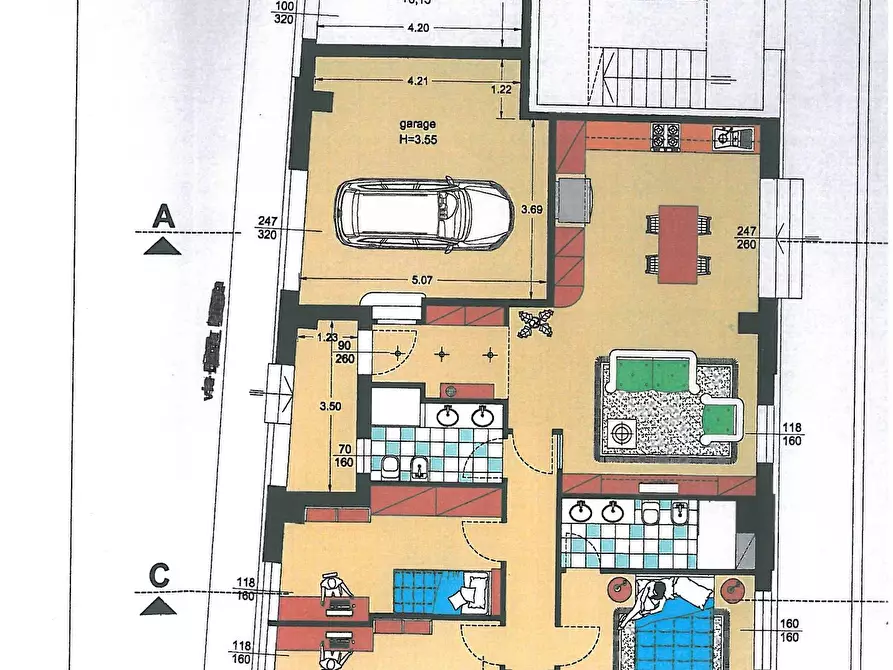 Immagine 1 di Appartamento in vendita  a Cascina