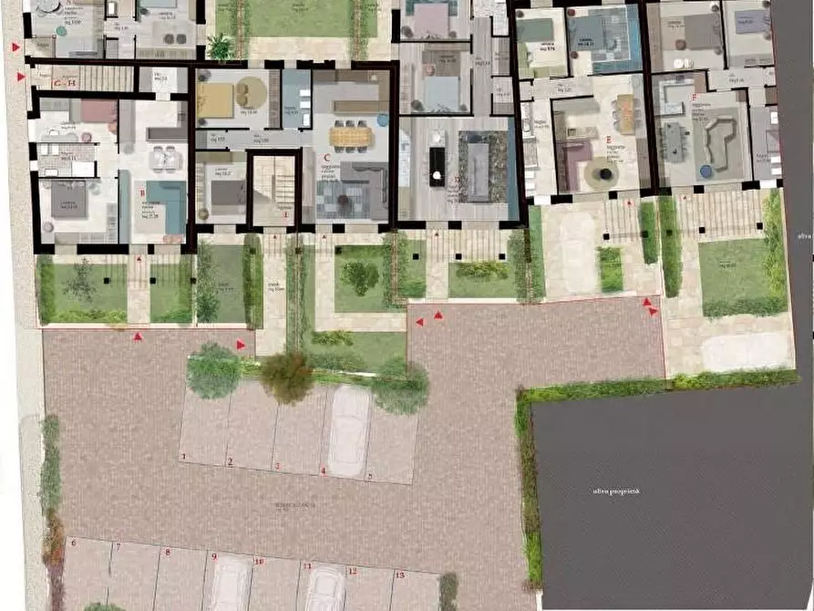 Immagine 2 di Appartamento in vendita  a Cascina