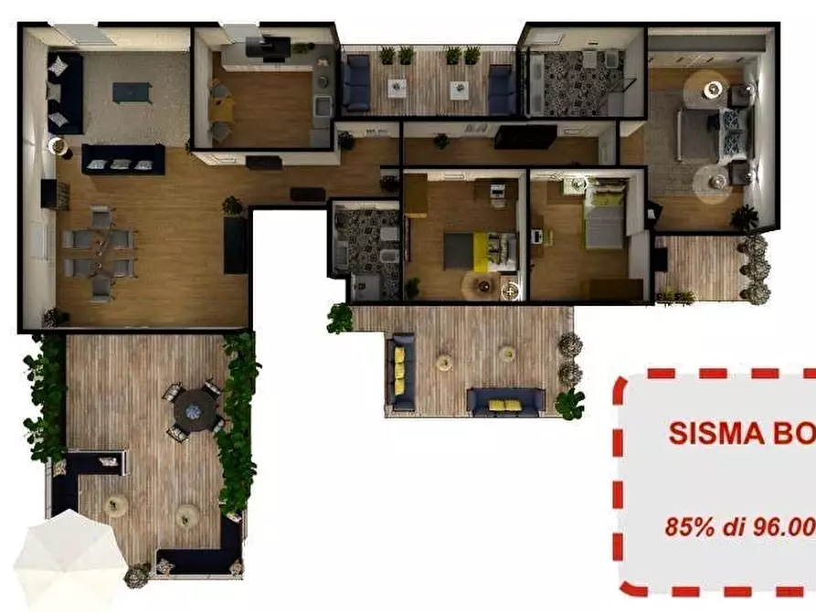 Immagine 17 di Mansarda in vendita  a Pisa