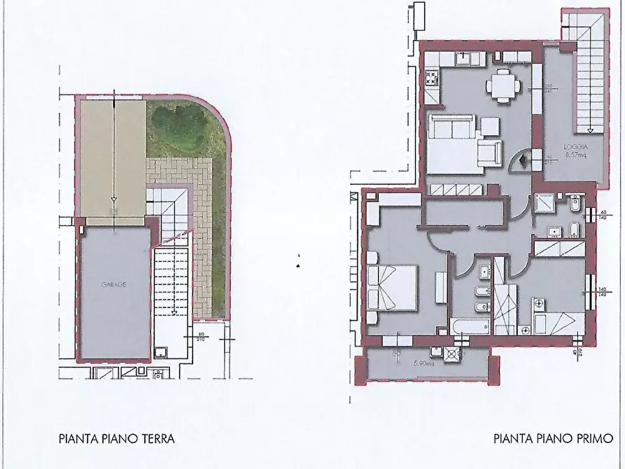 Immagine 1 di Appartamento in vendita  a Pontedera