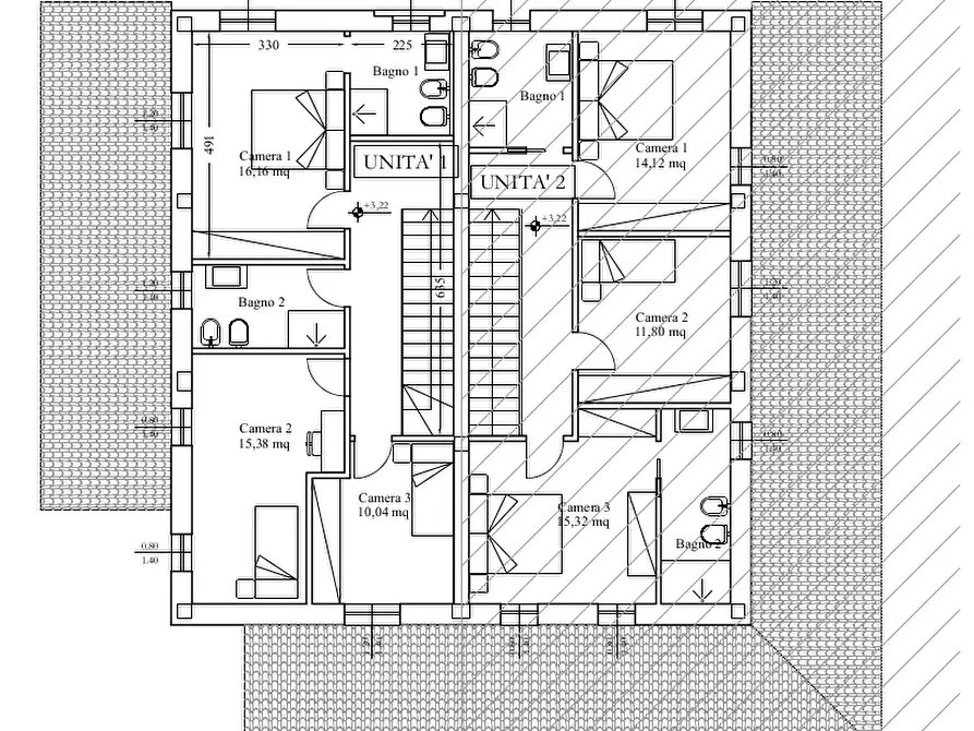 Immagine 3 di Casa bifamiliare in vendita  a San Miniato