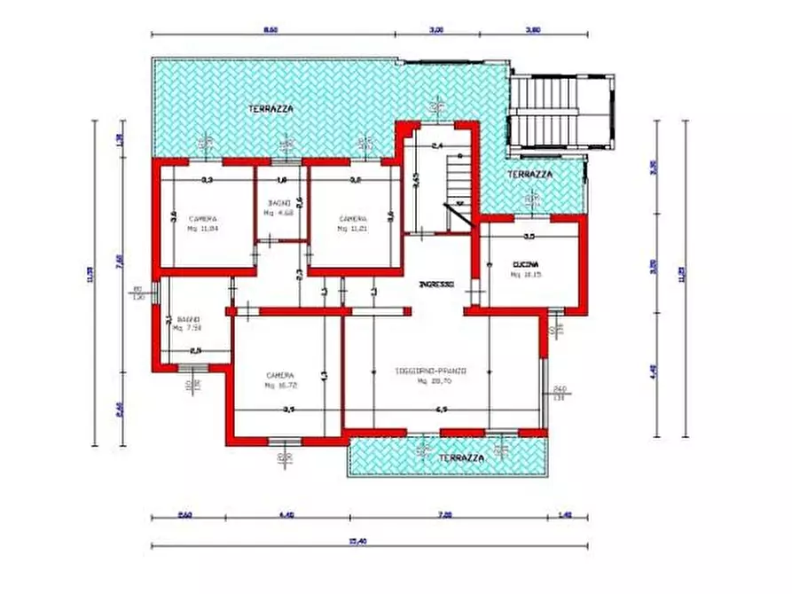 Immagine 36 di Casa trifamiliare in vendita  a Montignoso