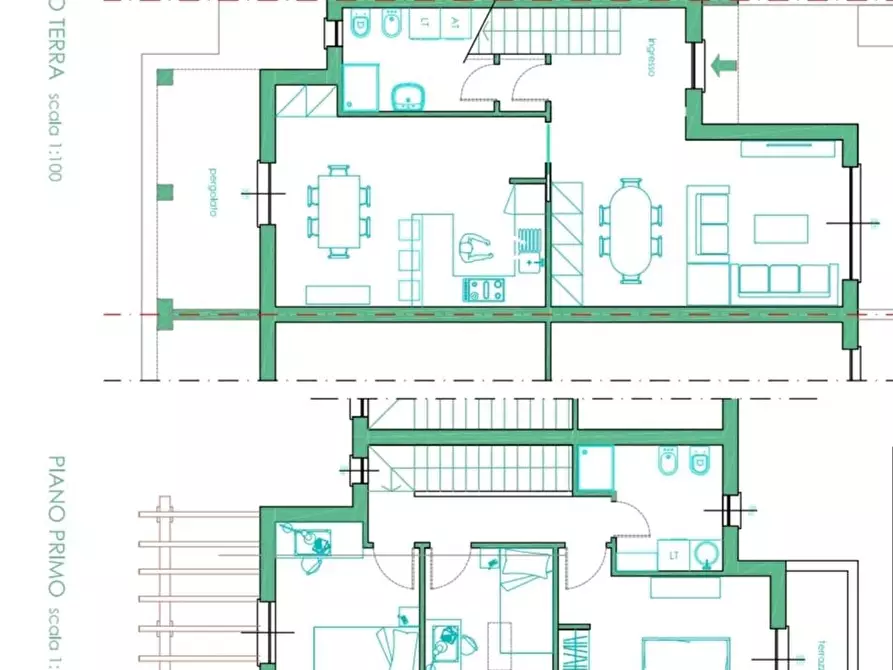 Immagine 2 di Villetta a schiera in vendita  a Aulla