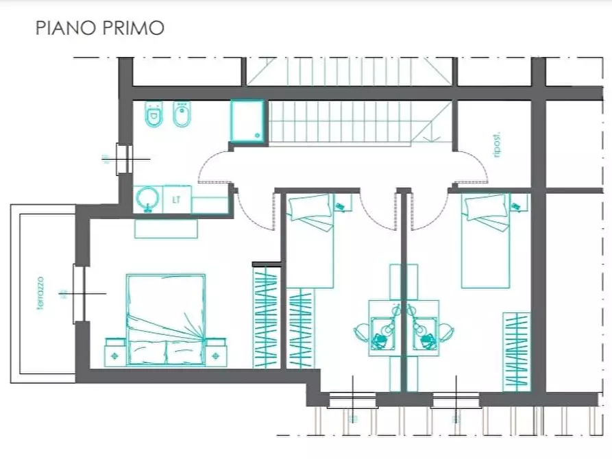 Immagine 3 di Villetta a schiera in vendita  a Aulla