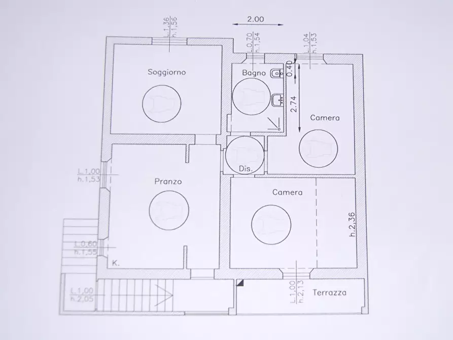 Immagine 17 di Casa colonica in vendita  a Campagnatico