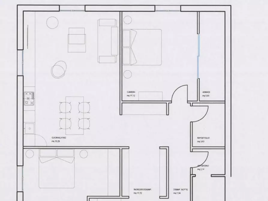 Immagine 2 di Loft/Open space in vendita  a Ponsacco