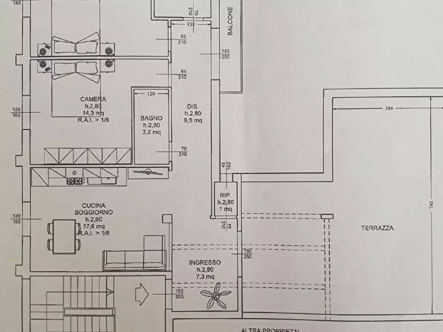 Immagine 33 di Mansarda in affitto  a Empoli