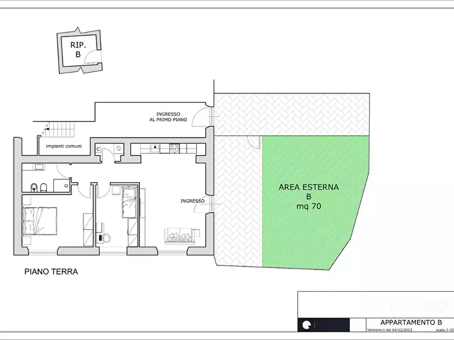 Immagine 3 di Appartamento in vendita  a Lucca