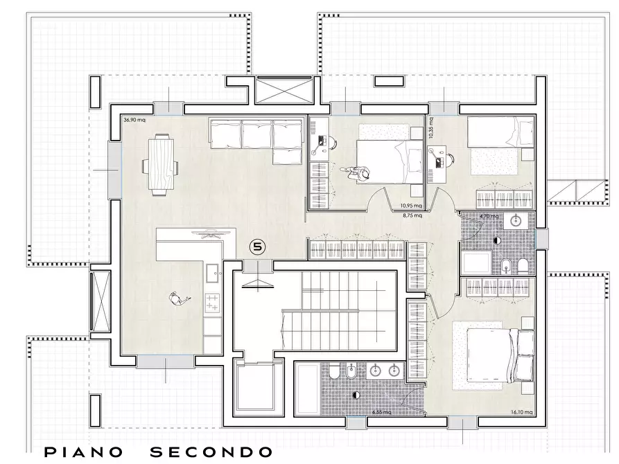 Immagine 3 di Mansarda in vendita  a Empoli