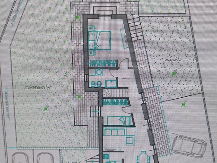 Immagine 5 di Casa bifamiliare in vendita  a Santo Stefano Di Magra